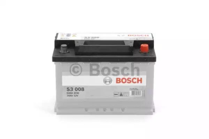 Аккумуляторная батарея 70Ah 640A о.п.,е.к. 278/175/190 0092S30080 Bosch (фото №2)