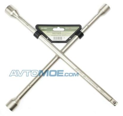 Ключ баллонный крестовой усиленный 17×19×21мм×1/2" 531221 Дело техники (фото №1)