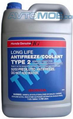 Антифриз Honda Coolant Type2 синий 4л OL9999011 Honda (фото №1)